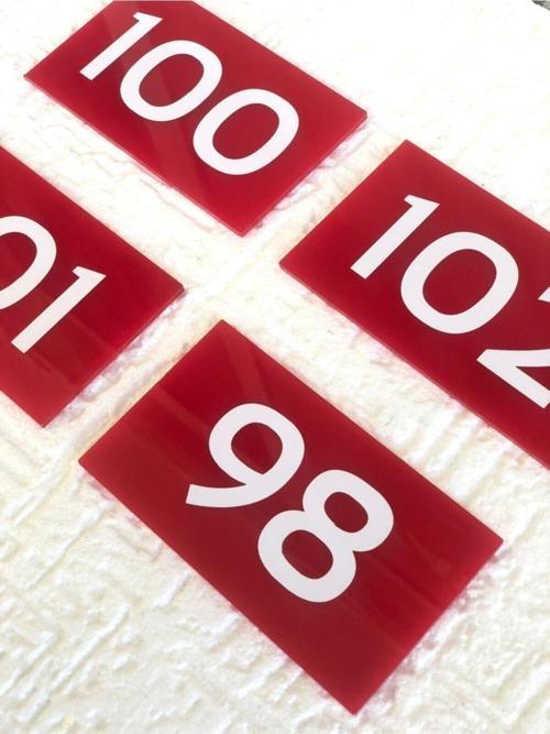 Dekoratif Apartman Kapı Numarası Pleksi 24