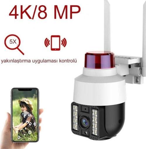 1080P Full Hd Su Geçirmez Çakarlı Otomatik Nesne Takip Uzaktan Canlı İzleme Özellikli Kamera