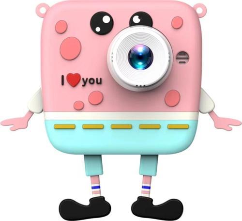 Sünger Bob Tasarımlı Yeni Nesil Çocuk Dijital Mini Fotoğraf Makinesi Çift Kameralı