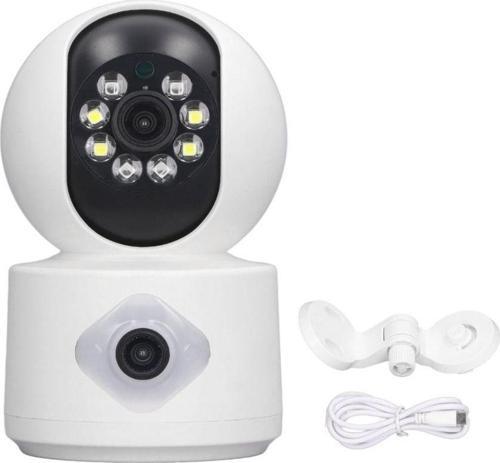 Yeni Nesil Çift Kameralı Biri Sabit Biri Hareketli Güvenlik Kamerası Çift Lens 2Mp Güvenlikkamerası