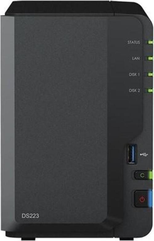 Synology Ds223 Realtek Qc 2 Gb Ram- 2-Diskli Nas Server (Disksiz)