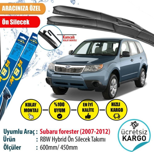 Subaru Forester 2007-2012 Hybrid Ön Silecek Takımı