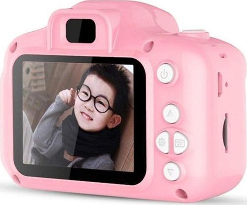 Qasul Mini 1080P Hd Kamera Çocuklar Için Dijital Fotoğraf Makinesi Pembe