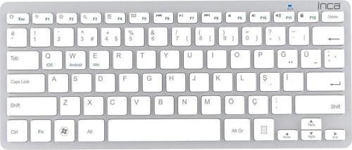 Ibk-569Bt Bluetooth 3.0 Smart Silver Keyboard