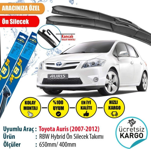 Toyota Auris 2007-2012 Hybrid Ön Silecek Takımı