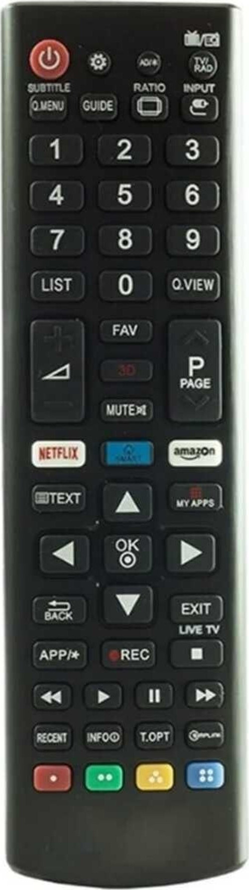 Lg Akb75375608 Uyumlu Netflix Amazon Tuşlu Kumanda Pil Hediyeli