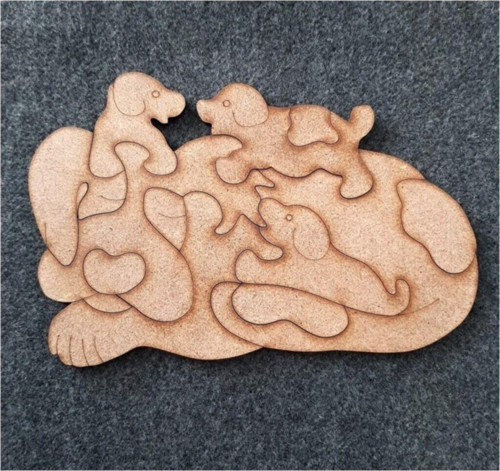 Boyanabilir Puzzle Ahşap - Mdf - Yapboz