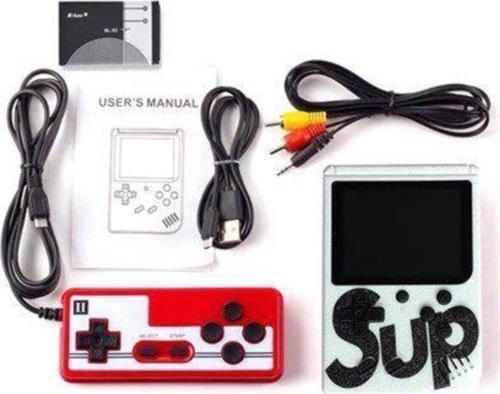 Çift Kol Gameboy Oyun Konsolu 2 Oyunculu Mini Atari 500 Oyun Retro Video Oyun Konsolu