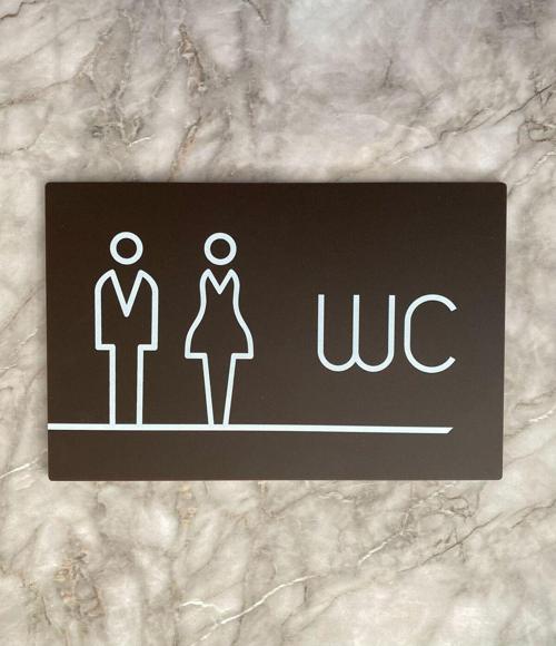 Bitter Serisi Lux Wc Yönlendirme Levhası
