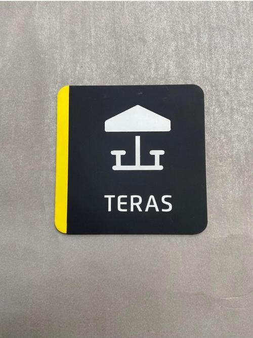 Colour Seri Teras Uyarı Levhası