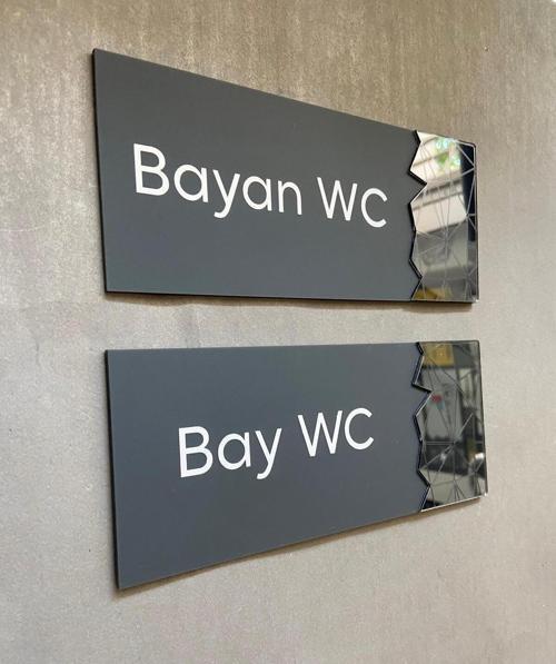 Füme Aynalı Antrasit Bay-Bayan Wc Set