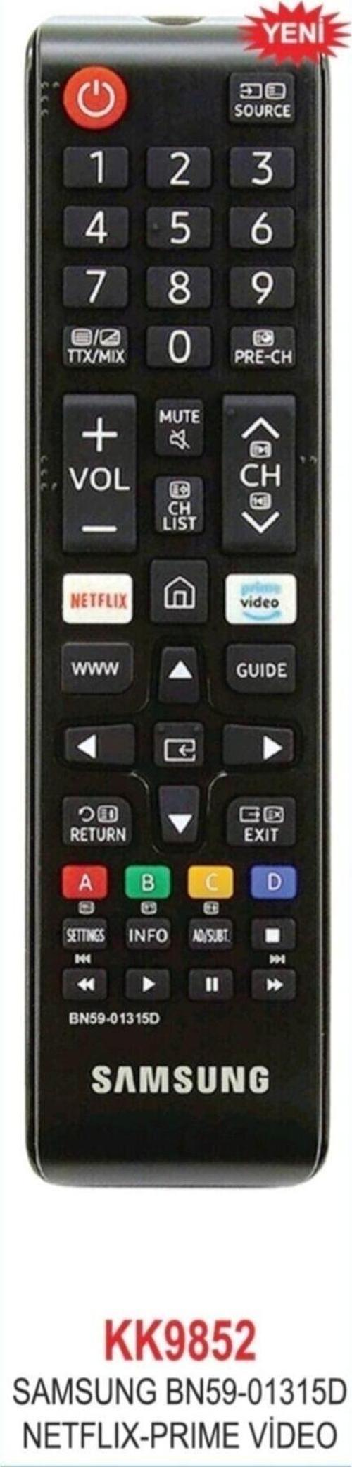 Samsung,65Ru7440, 65Ru7105,65Ru7090 Tv Kumandası Pil Hediyeli