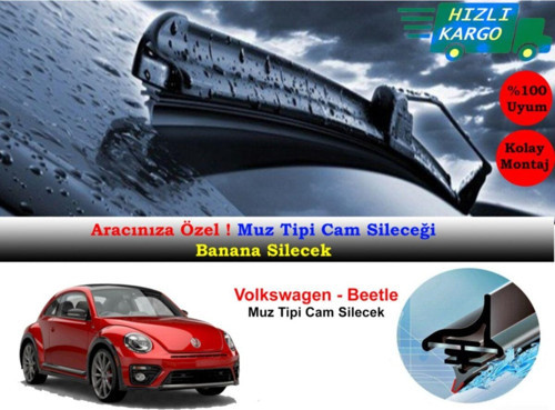 Volkswagen Beetle 2011-2018 Muz Silecek Takımı