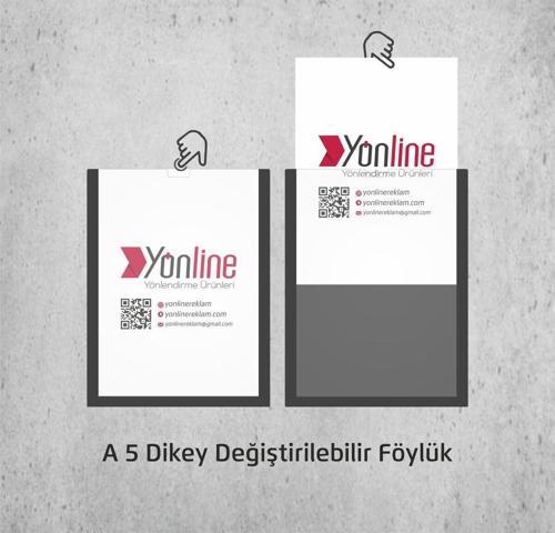 A5 Kolay Değiştirilebilir Duvar Ve Kapı Tipi Pleksi Föylük