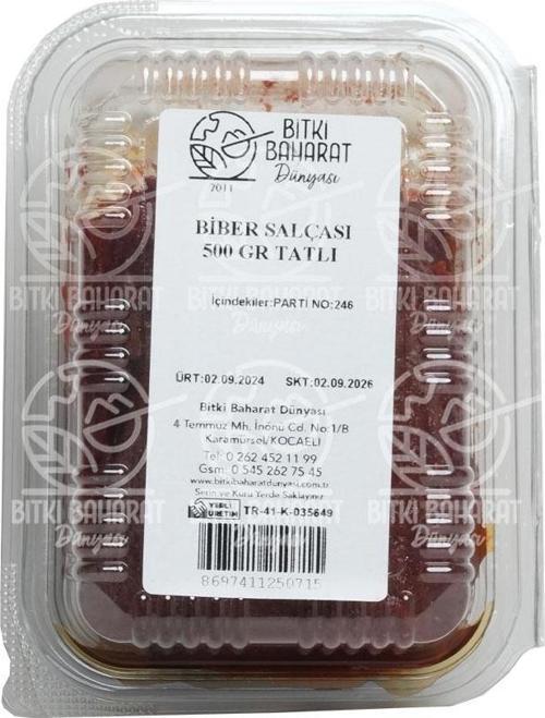 Biber Salçası 500 Gr Tatlı