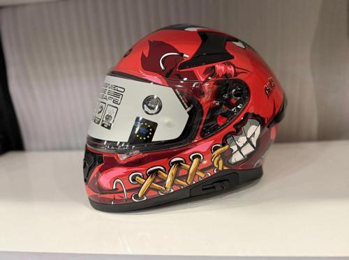 KASK SHIRO KATANA SV PSYCO TURUNCU/BORDO