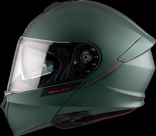 KASK MT GENESİS SV A2 ÇENE AÇILIR MAT YEŞİL
