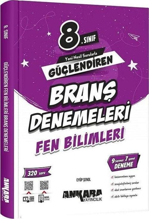 Ankara Yayıncılık 8. Sınıf Fen Bilimleri Güçlendiren Branş Denemeleri 