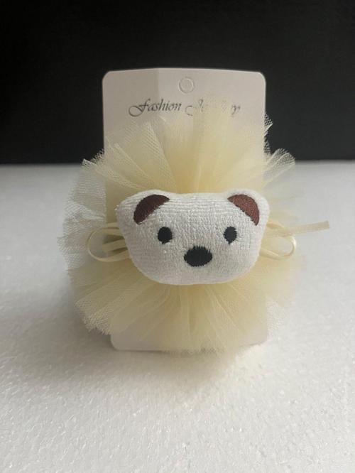 Çocuk Panda Çıtçıtlı Otomatik Toka, Tüllü, Kurdele Fiyonk