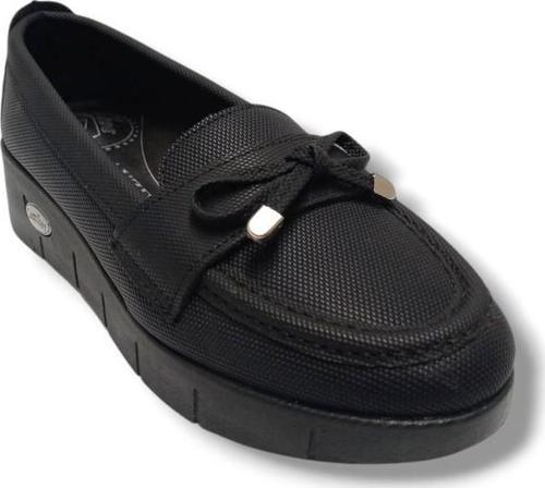 A502-25 Baskı Deri Fiyonklu Comfort Kadın Ayakkabı