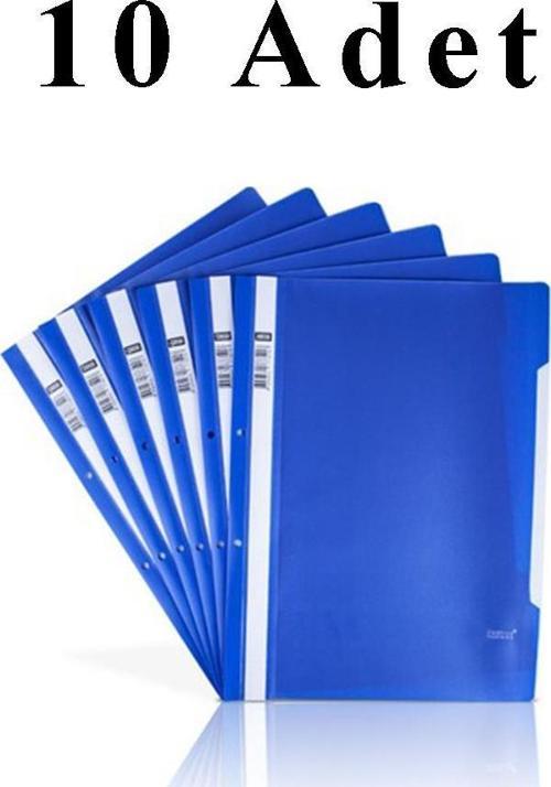 10 Adet A4 Mavi Telli Dosya 1 Paket Ekonomik Kaliteli Telli Dosya Ofis Büro Okul