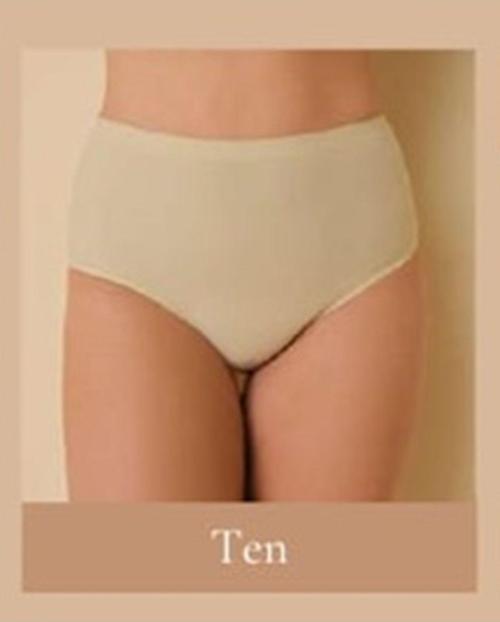 İç Giyim İz Yapmayan Yüksek Bel F.K./Pants Büyük Beden Lazer Kesim Kadın Külot Ten 42