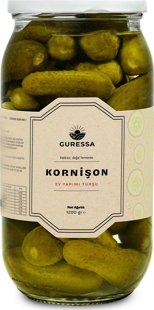 Kornişon Turşusu 1200 Gr Doğal Ev Yapımı