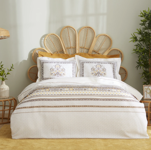 Home Efren %100 Pamuk Çift Kişilik Pike Takımı Sarı