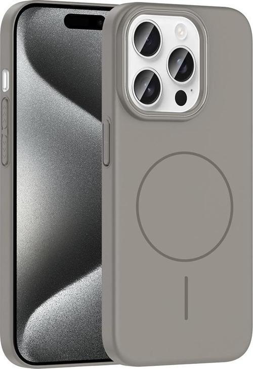 iPhone 15 Pro Kılıf Magsafe Şarj Özellikli Ruby Sert Kılıf