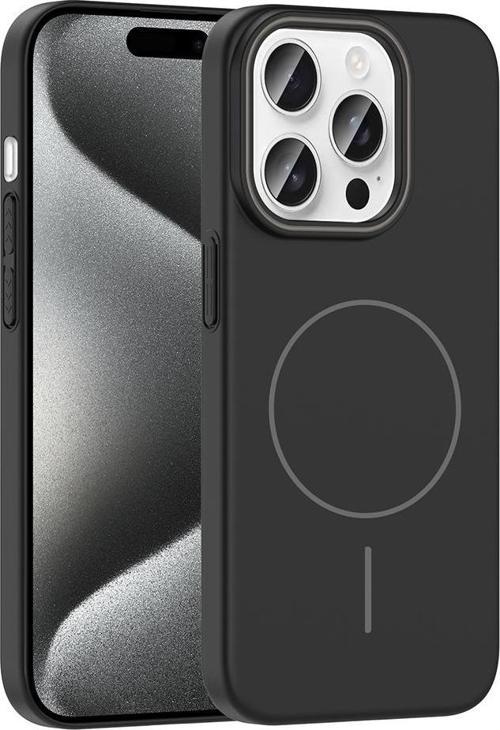 iPhone 15 Pro Kılıf Magsafe Şarj Özellikli Ruby Sert Kılıf