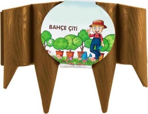 SO-IBC3 Eko İstanbul Bahçe Çiti 4'lü Set 31x23 cm Kahverengi