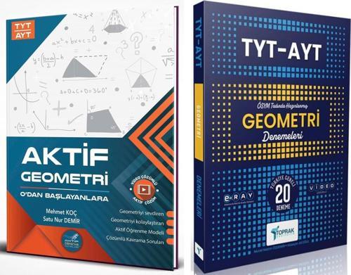 Aktif Öğrenme TYT AYT Geometri 0 dan Başlayanlara ve Toprak 20 li Deneme Seti 2 Kitap