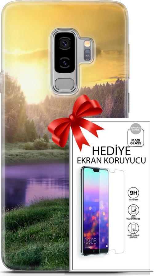 Samsung Galaxy S9 Plus Kılıf Orijinal Seri Fantasy 05 Nehir Koruma Kılıfı + Ekran Koruyucu