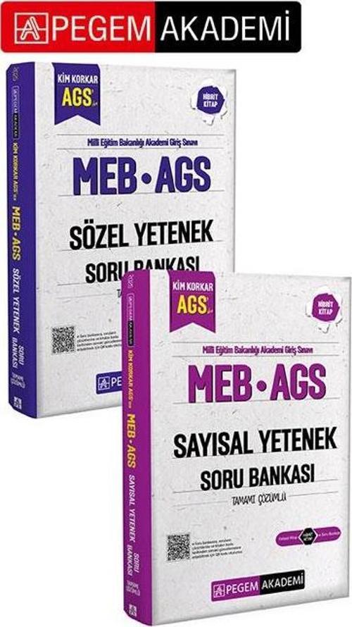 PEGEM AKADEMİ MEB AGS Kim Korkar Sözel Yetenek Soru Bankası Tamamı Çözümlü + MEB AGS Kim Korkar Sayı