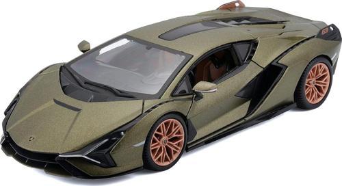 Burago 1:24 Lamborghini Sian Diecast Model Araba Yeşil