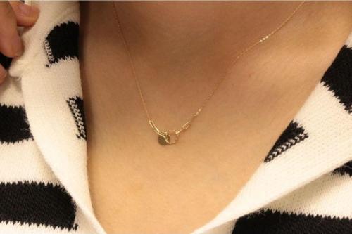 14 Ayar Altın Halka Figürlü Hayalet Kolye