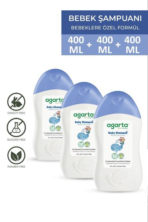 3 Adet Doğal Erkek Bebek/ Çocuk Şampuanı 400 Ml