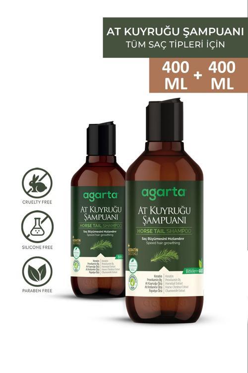 2 Adet Doğal At Kuyruğu Özlü Tuzsuz Şampuan 400 Ml