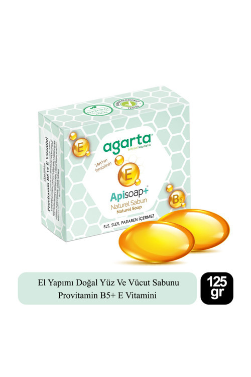 %100 El Yapımı Doğal Yüz Ve Vücut El Yapımı Naturel Sabun Provitamin B5+ E Vitamini 125 Gr