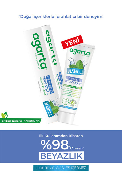 3 Adet Doğal Yoğun Naneli Florürsüz Ferah Nefes Diş Macunu 100 Ml