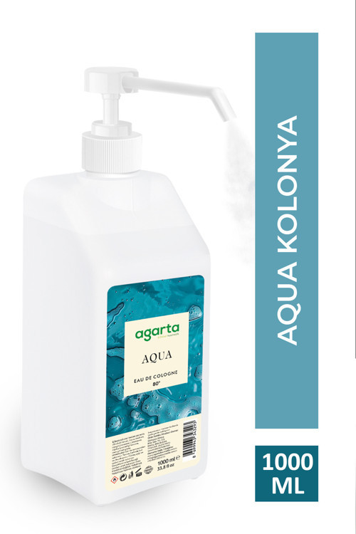 Püskürtme Valfli 80° Aqua Kolonya 1000 Ml