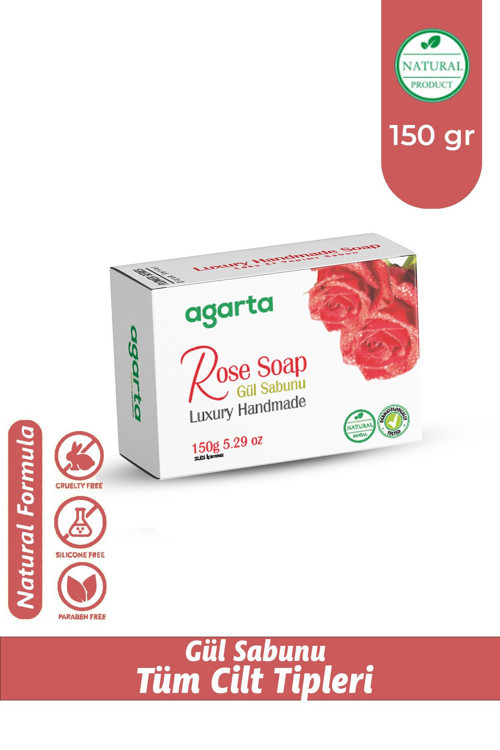 El Yapımı Doğal Gül Sabunu 150 Gr