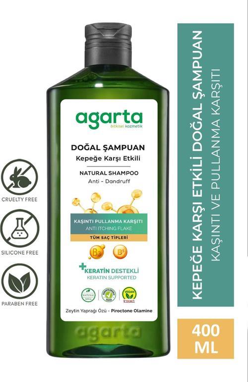 Doğal Kepeğe Karşı Etkili Şampuan 400 Ml (Vegan,Tuzsuz)