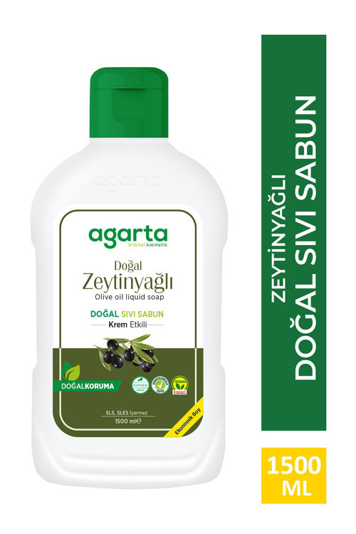 Doğal Zeytinyağlı Sıvı Sabun 1500 Ml