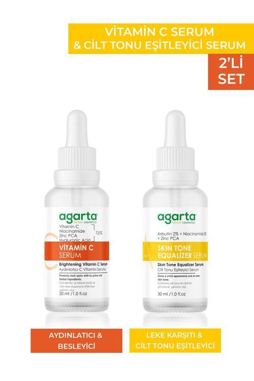 Koyu Leke Karşıtı Cilt Aydınlatıcı Ve Canlandırıcı Bakım Seti(C Vitamini+Leke )