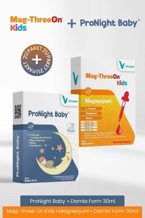 Çocuk Magnezyum Bebek Gaz Uyku Probiyotik 2'Li Paket
