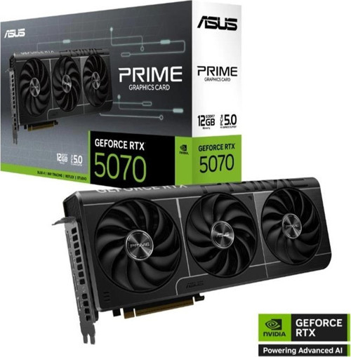 Geforce Prıme-rtx5070-12g 12gb Gddr7 192bıt 1xhdmı 3xdp Ekran Kartı