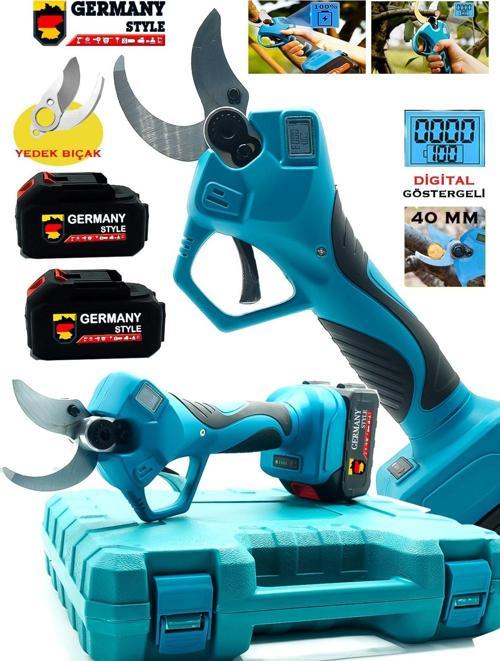 Easycut 40X Çift Akülü Dijital Ekran 40MM Budama Makinesi Dal Budama Makinesi