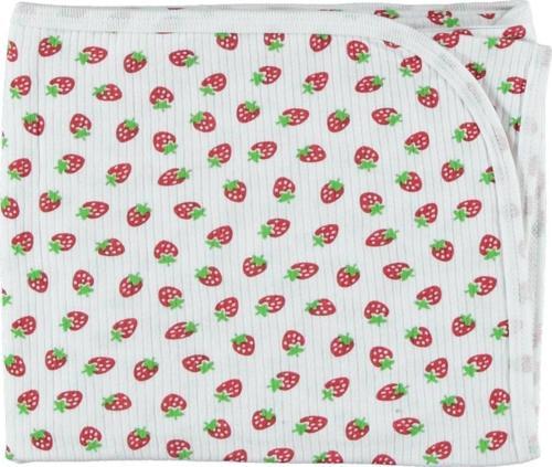 PAMUKLU KALİTELİ ÇİLEK DESENLİ MEVSİMLİK BEBEK BATTANİYE 80*90CM