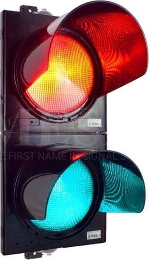 300 mm Power Ledli Kırmızı-Yeşil İkili Trafik Lambası